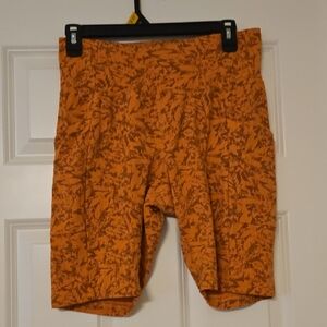 REI Men's Athletic Shorts in Orange Pattern